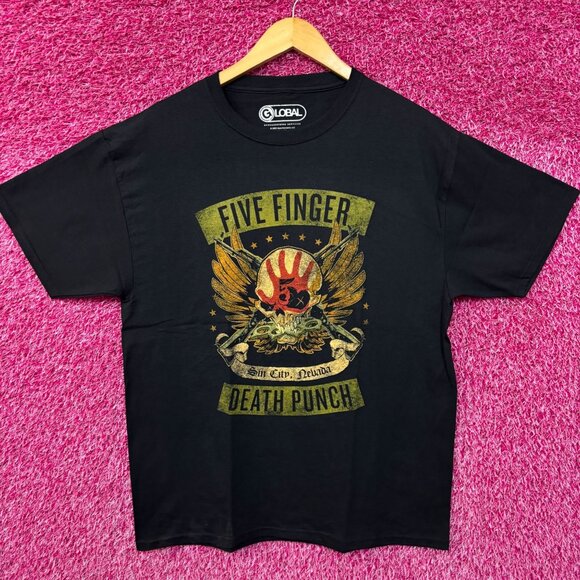 Five finger death punch rock Tshirt size large - Picture 1 of 4